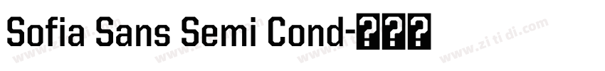 Sofia Sans Semi Cond字体转换